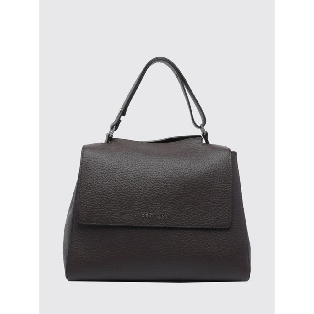Orciani Women Sveva Medium Handbag Orciani In Hammered Leather With Metal Logo